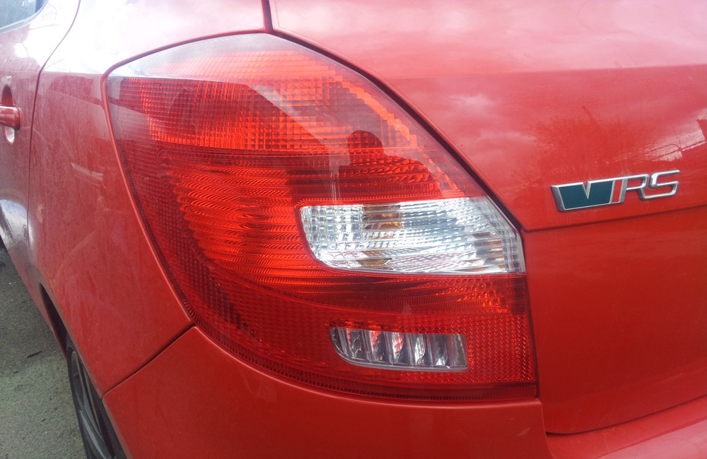 Skoda Fabia VRS DSG Rear Tail Light Passengers